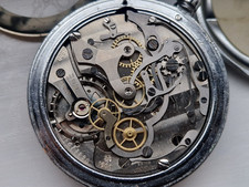 Pocket watch project Nero Lemania Chronograph rare military issue