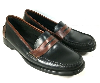 bass two tone loafers