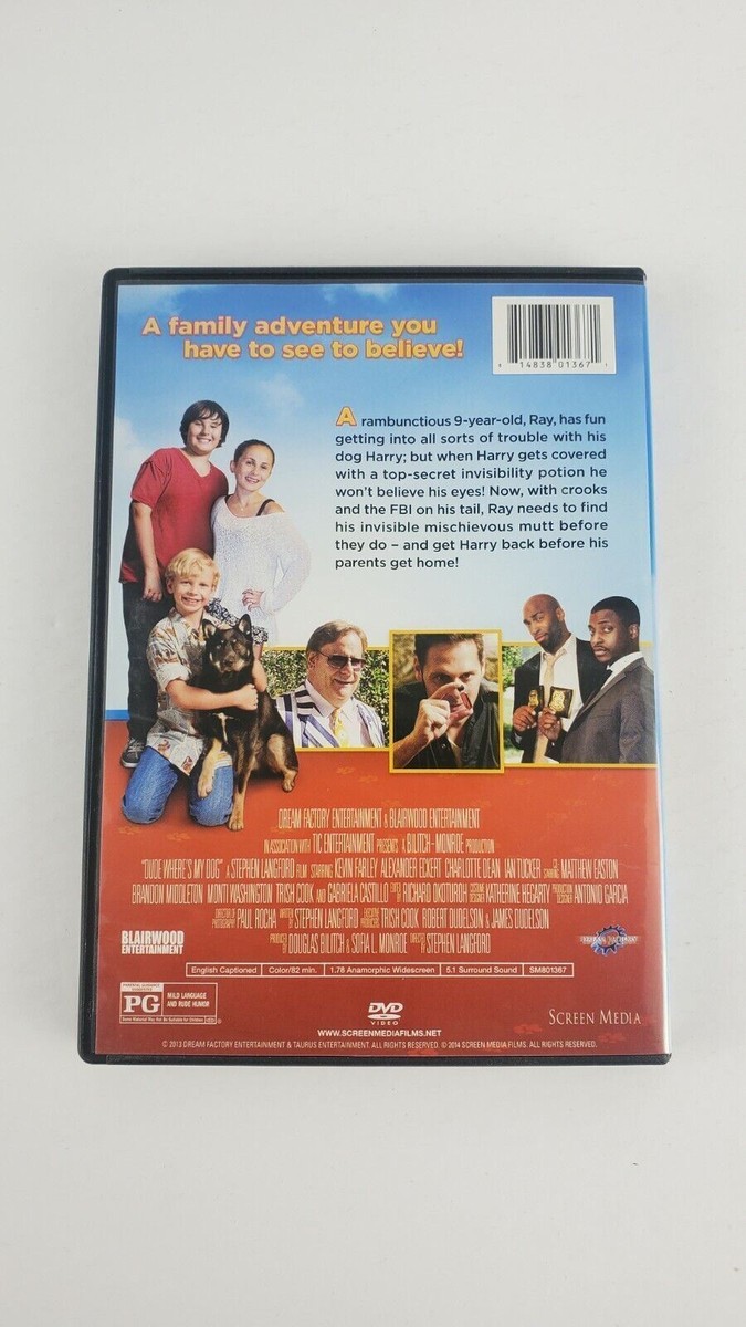 Dude, Where's My Dog? DVD, Alexander Eckert, Trish Cook, Kevin P