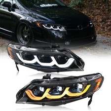 Full Led Headlights For Honda Civic 2006-2011 Sequential Headlamp Assembly Pair Full Led Headlights For Honda Civic 2006-2011 Sequential Headlamp Assembly Pair