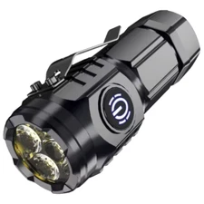 High Power LED Flashlight Torch 20W Powerful Tactical Hunting Rechargeable Light