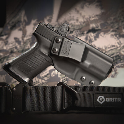 GRITR IWB Kydex Right/Left Hand Holster Fits Glock 19 (Gen 1-5, 26