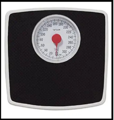 Taylor Battery Free Analog Scales for Body Weight, 330LB Capacity, Easy to Read