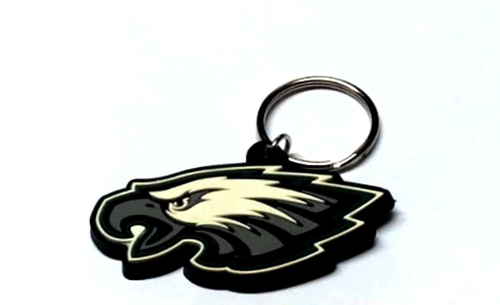 PHILADELPHIA EAGLES KEYCHAIN LOGO SOFT PLASTIC NEW LICENSED NFL CHARM