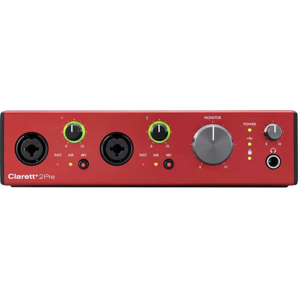 Focusrite Clarett+ 2Pre 10-in / 4-out USB-C Audio Interface (NEW) - Image 2 of 3