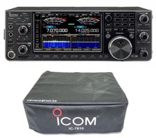 Icom IC-7610 Touchscreen 100W HF/50MHz Radio with Custom Fit IC-7610 Dust Cover
