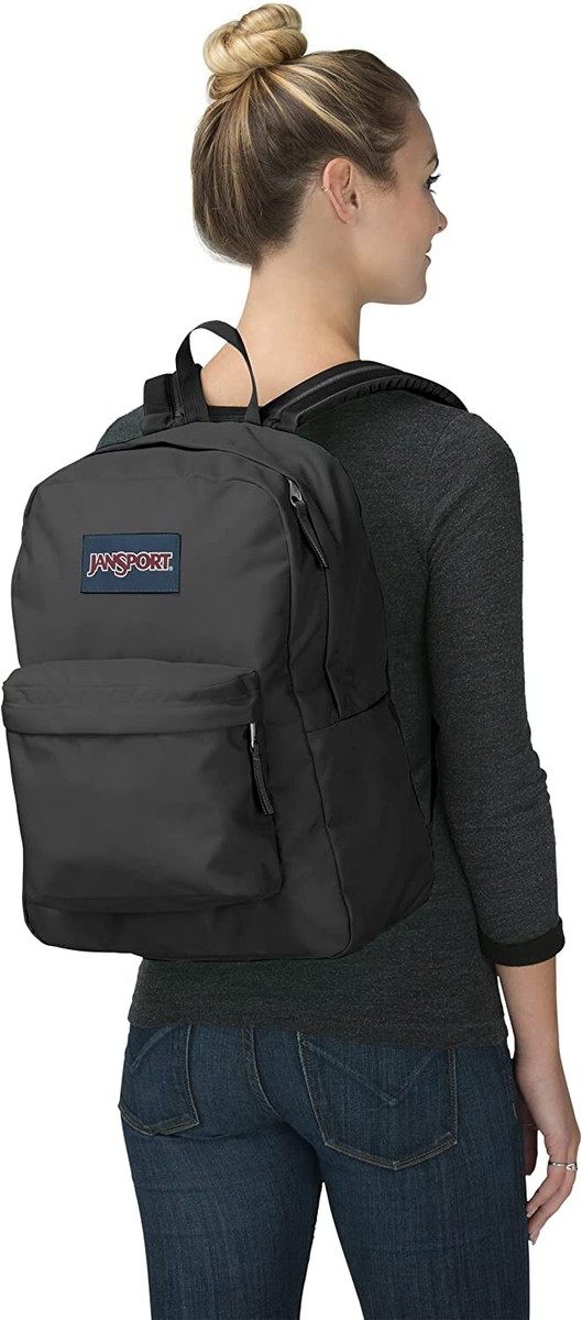 bulk black jansport backpacks Cross Town Backpack 17" x 12.5" x 6" - Simple Bag for Everyone with 1 Main Compartment, Front Utility Pocket - Premium Class Accessories - modern look JANSPORT SuperBreak One Backpacks Black