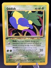 ODDISH - 2000 Pokemon TCG 68/111 Neo Genesis Common 1st Edition Card - LP