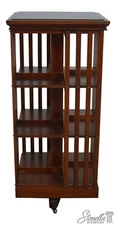 L68146: KINDEL Mahogany Revolving Bookshelf