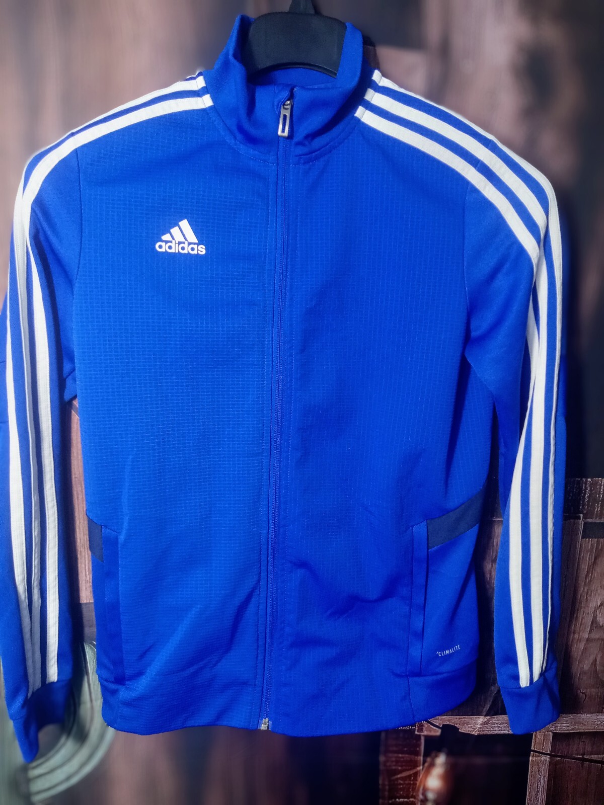 ADIDAS Royal Blue Climalite Track Jacket Mens Womens … Gem
