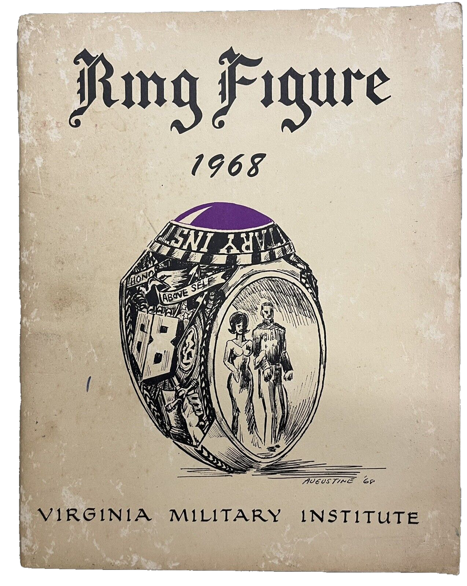 1968 VIRGINIA MILITARY INSTITUTE RING FIGURE DANCE YEARBOOK VMI, LEXINGTON,  VA