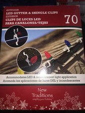 LED 70 gutter shingle clips new traditions