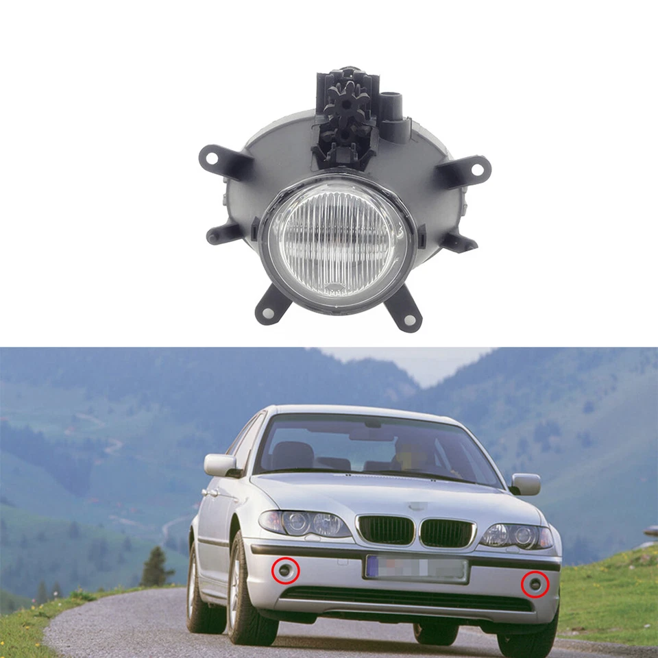 Front Clear Fog Light Lamp 63176911007 Right for BMW 3series E46 2001-2004 - image 4 of 4