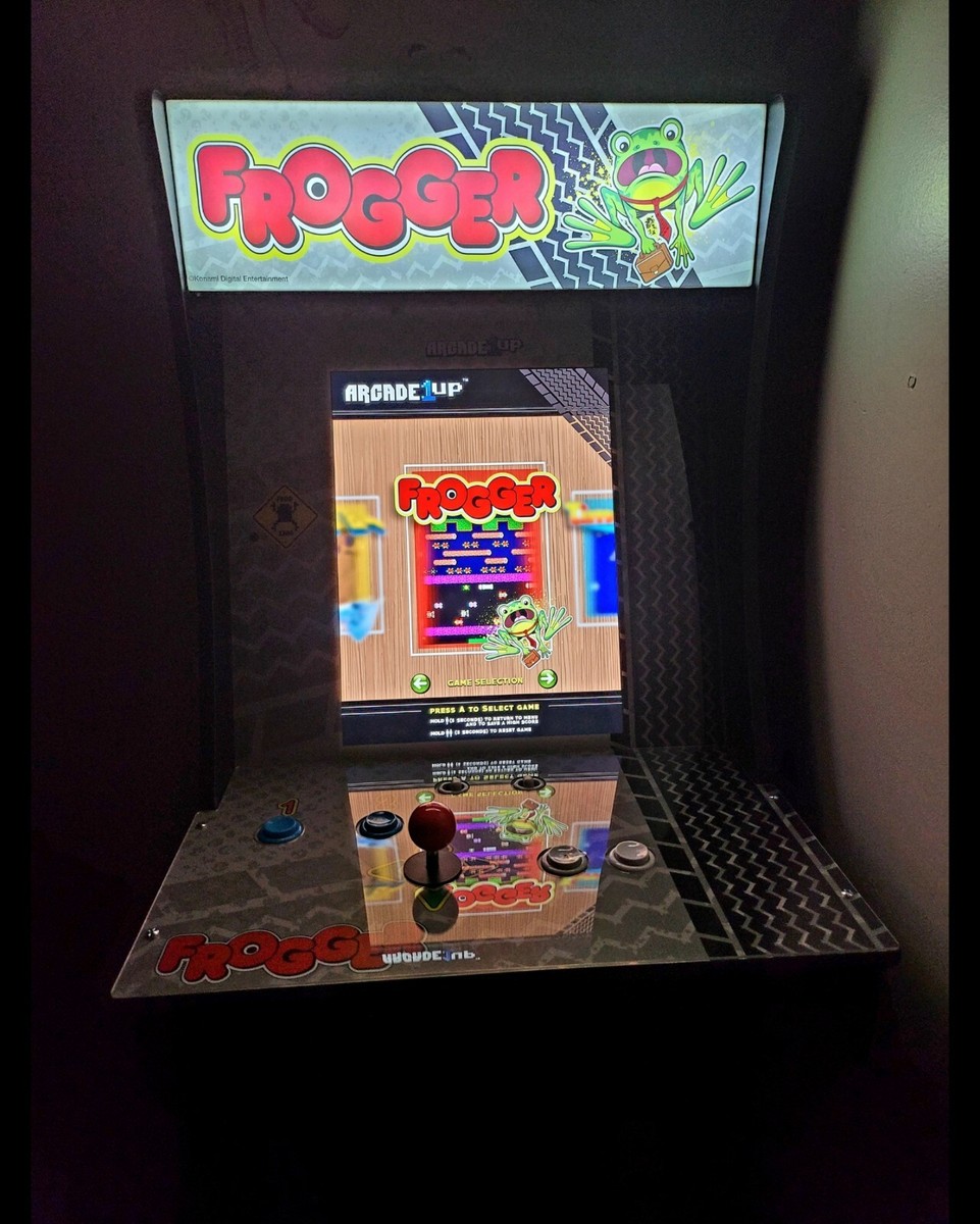LikeNew Arcade1Up Frogger Cabinet With matching Riser Time Pilot