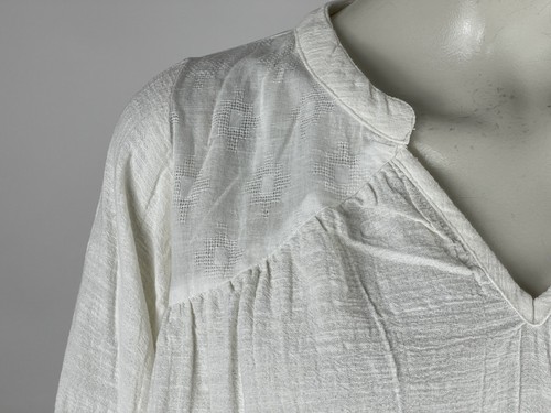 World Market Cotton Tunic Top Women L XL NWT V-neck Boho Long Sleeve Blouse - Picture 5 of 11