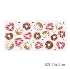 1 Piece Cup Wrap, Transfer Stickers for Glass Uv DTF Heart Donut Valentine's Day