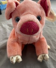 TY Beanie Babies Zodiac Pig With Toy Tag Protector