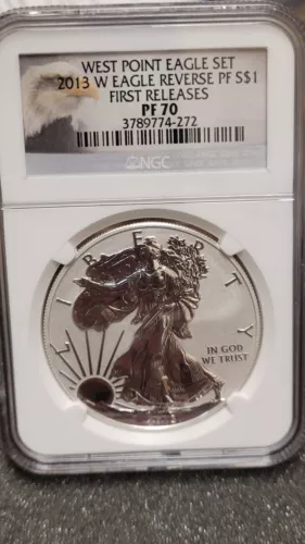 2013-W West Point Eagle Set Silver Proof $1 NGC PF70
