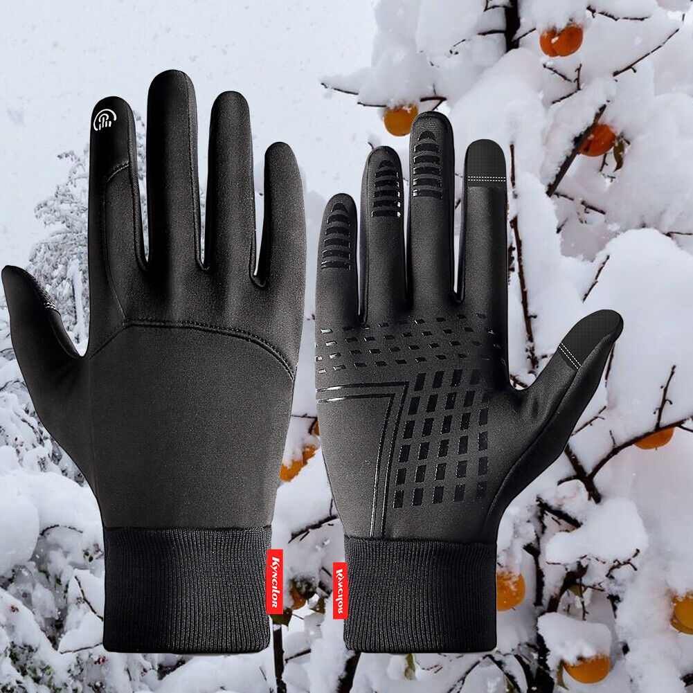 Men‘s Women Thermal Windproof Waterproof Winter Gloves Touch Screen Warm  Mittens