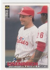 1995 Jim Eisenreich UD Collector's Choice GOLD SIGNATURE Parallel #366 Phillies