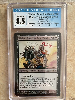 MtG - FOIL Xiahou Dun, the One-Eyed - Judge Promos  - CGC 8.5 NM/Mint+!