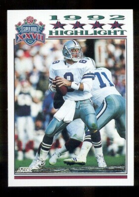 1993 Score TROY AIKMAN Dallas Cowboys Super Bowl XXVII MVP Card | eBay