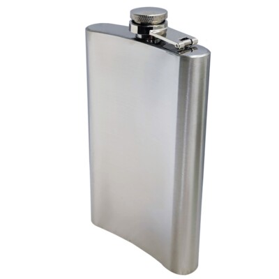 Portable Alcohol Pocket Flask Stainless Steel Wine Jug 10oz with Portable Funnel