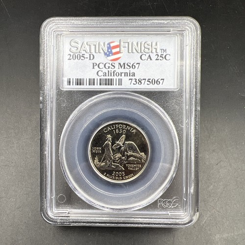 2005 D 25c California State Quarter PCGS MS67 Satin Finish - Picture 4 of 6