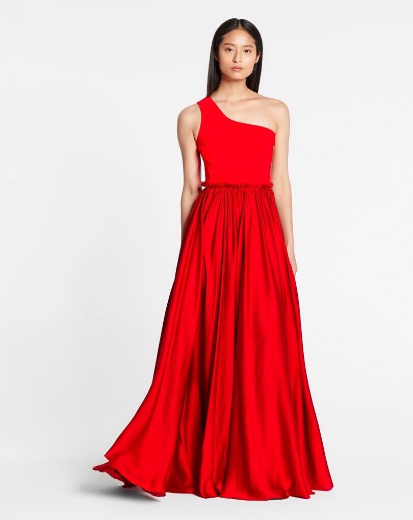 Lanvin Spring 2011 Red Silk One Shoulder Maxi Goddess Lanvin Spring 2011 Red Silk One Shoulder Maxi Goddess