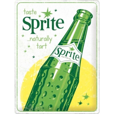 Sprite Limonade Flasche Edition Blechschild Metall Schild 40 cm Nostalgie