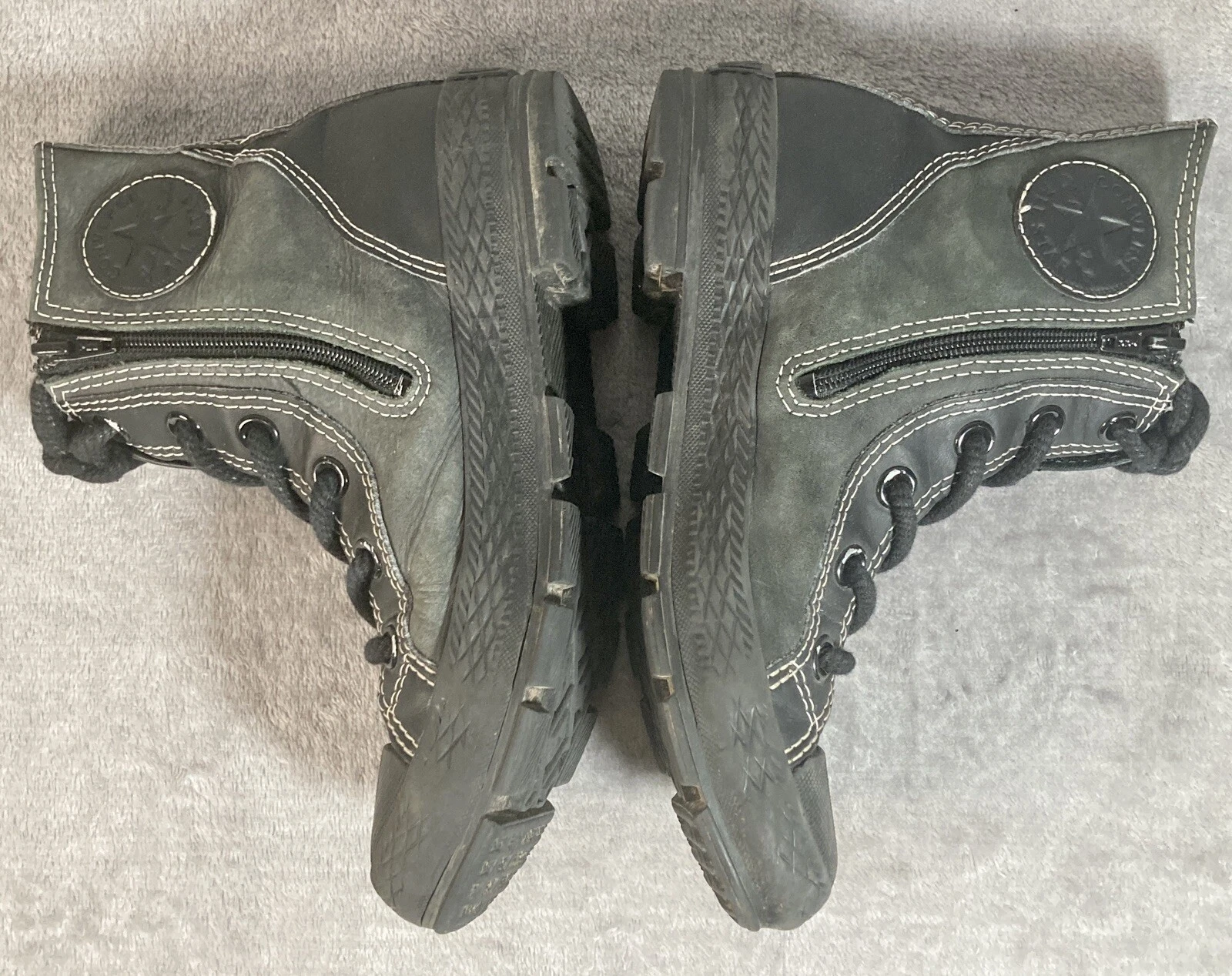 Stivali da sneaker Converse 1 5 taglia junior pizzo cerniera suade gioventù 626069C