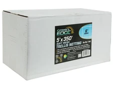 Grower's Edge Soft Mesh Trellis Netting Bulk Roll with 6 in Squares, 5 x 350 ft