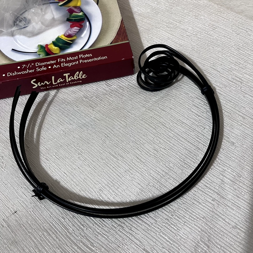 set of 4 SUR LA TABLE Curved Circle Kabob Skewers Nonstick Elegant NIB - Image 3 of 3