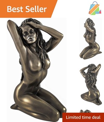 Intricate 6-Inch Cold-Cast Resin Nude Female Art Statue - Tabletop Decoration