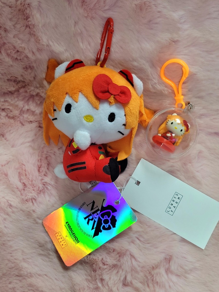 希少 EVANGELION x HELLO KITTY マスコット アスカ Hello Kitty Evangelion Asuka Soryu Langley 4