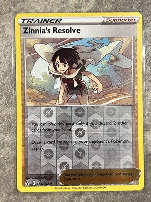 Zinnia's Resolve 164/203 Pokemon TCG Evolving Skies Reverse Holo (Light Play)