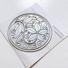 Poinsettia Circle Cutting Dies DIY Scrapbooking Album Photo Embossing Paper Card