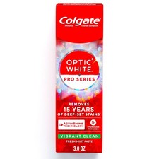 Colgate Optic White Pro Series Hydrogen Peroxide Toothpaste, Vibrant Clean - 3oz