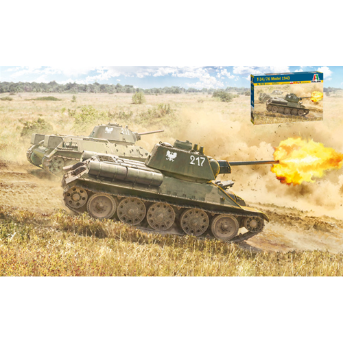 T-34/76 MOD.43 Kit 1:72 Italeri Kit Mezzi Militari -D- Neues Modell-image