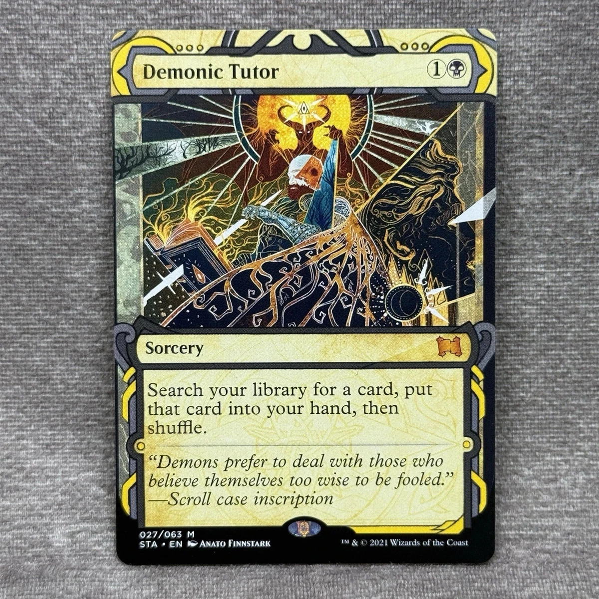 Demonic Tutor Magic: The Gathering Near Mint or Better Individual