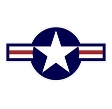 USAF Roundel Decal Sticker | Select Size | Outdoor Durable | US Air Force