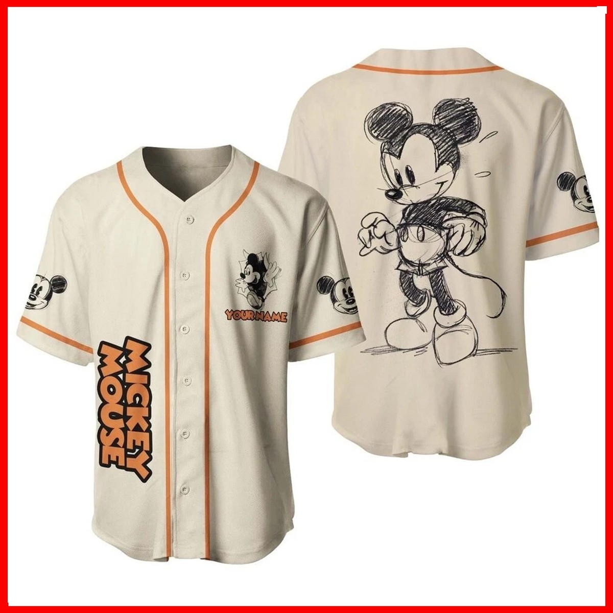 ディズニーランド　ディズニーストア　ベースボールシャツ　ミッキー　XL ディズニーランド ディズニーストア ベースボールシャツ ミッキー XL