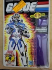 GI Joe COBRA COMMANDER 1987 (v.3) Full Back Uncut File Card W/ PLASTIC ~ Hasbro