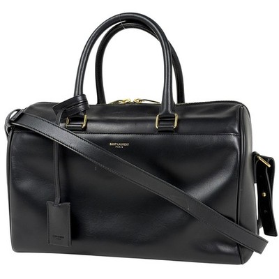 SAINT LAURENT PARIS Classic Duffle 6 Handbag 2WAY Shoulder Bag Hand Bag Hand...