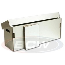  2x BCW Long Comic Book Storage Box-Holds 250-300 Current/Silver  Divider