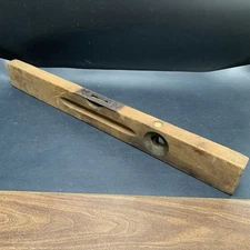 Vintage Stanley USA No. 0 Wood Level Double Bubble 24”