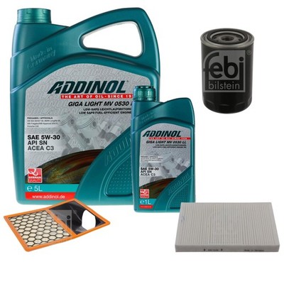 FEBI Inspektionspaket 6L ADDINOL GIGA LIGHT MV 0530 LL für Iveco Daily V