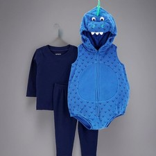 Carter's 3 Piece Baby Boys' Little Dinosaur Halloween Costume Set 12 Months