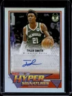 2025-26 Topps Hoops Tyler Smith Hyper Signatures Auto Autograph #HHS-TS Bucks