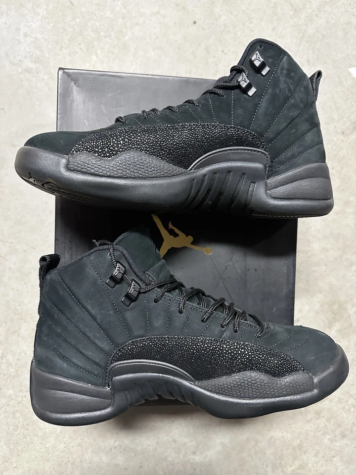 Air Jordan 12 Retro Negro OVO Drake Negro Dorado - Cat Taxi Royalty - Talla 8 Foto 2 de 4